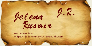 Jelena Rusmir vizit kartica